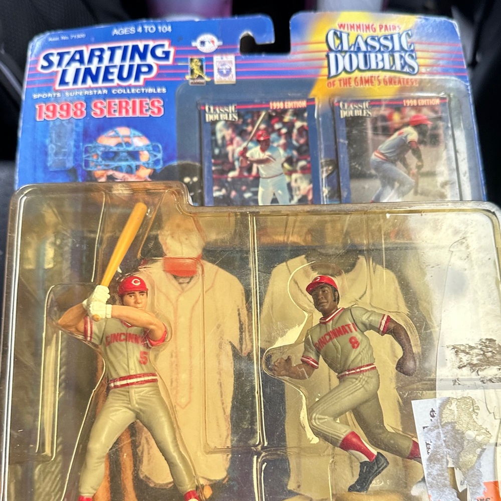 Hasbro Classic Doubles Cincinnati Baseball Figures - Red, Gray
